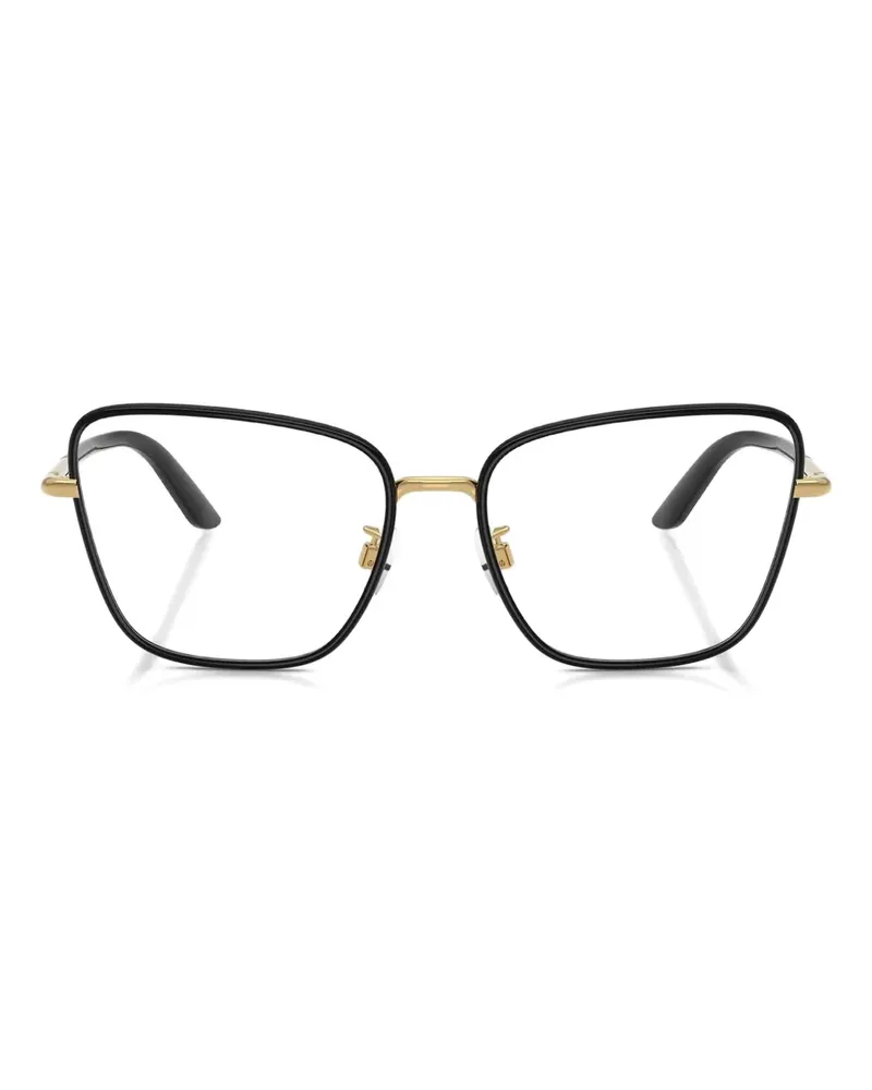 Dolce & Gabbana Brille im Cat-Eye-Design - Schwarz Schwarz