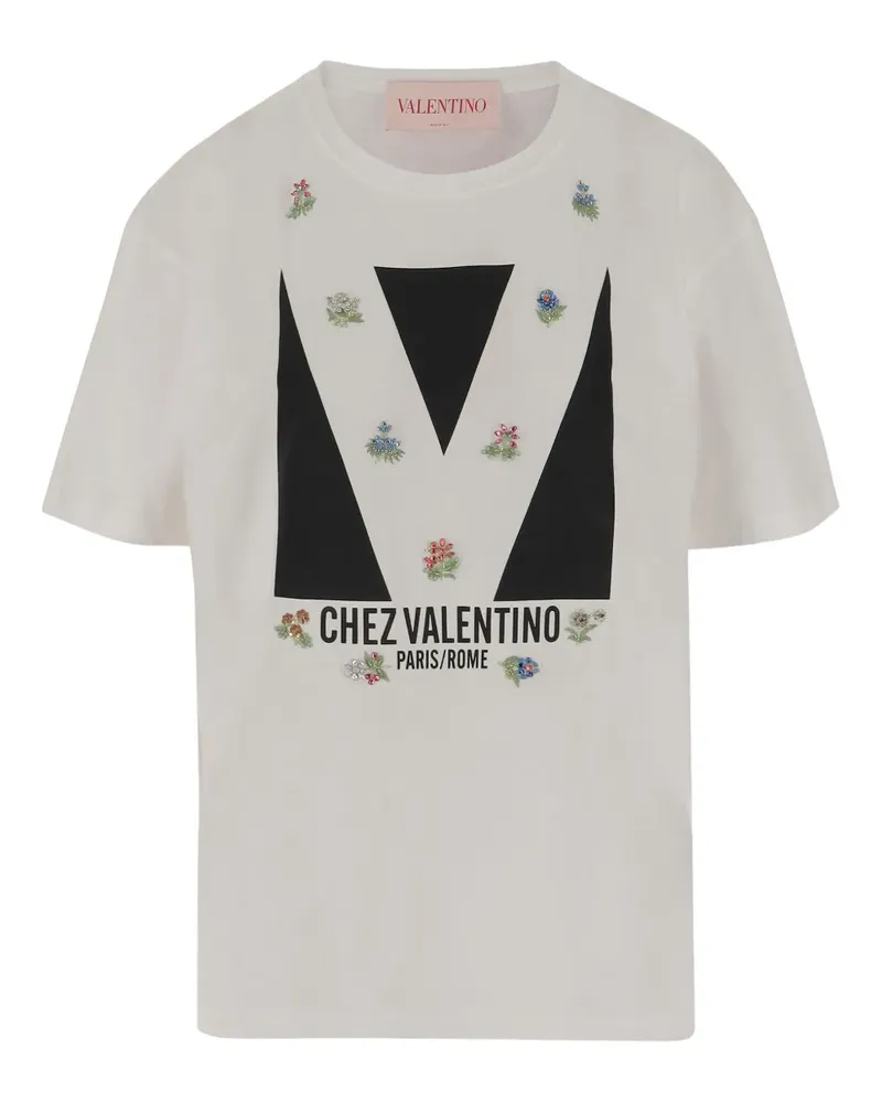 Valentino Garavani T-Shirt mit Logo-Print - Nude Nude