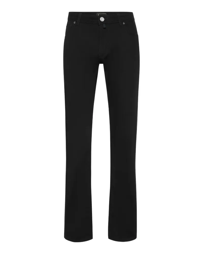 Billionaire Five-Pocket-Jeans mit Stickerei - Schwarz Schwarz