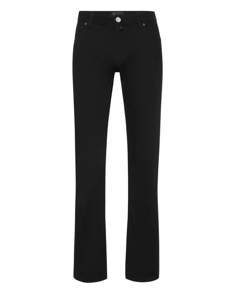Billionaire Five-Pocket-Jeans mit Stickerei - Schwarz Schwarz