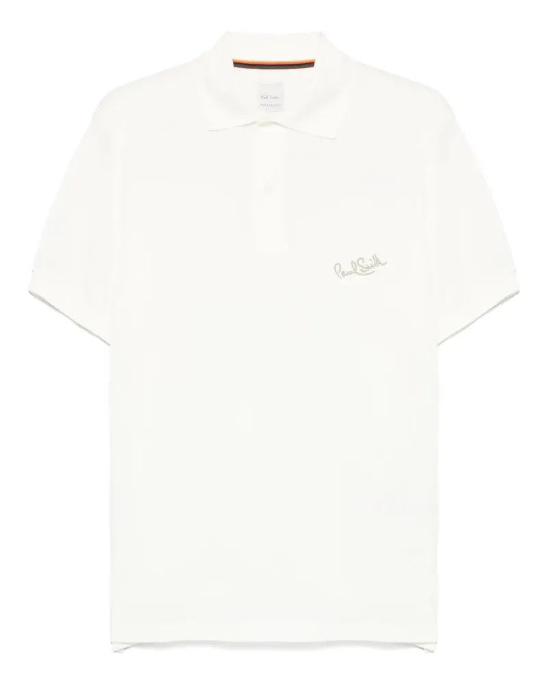 Paul Smith Poloshirt mit Logo-Print - Weiß Weiß