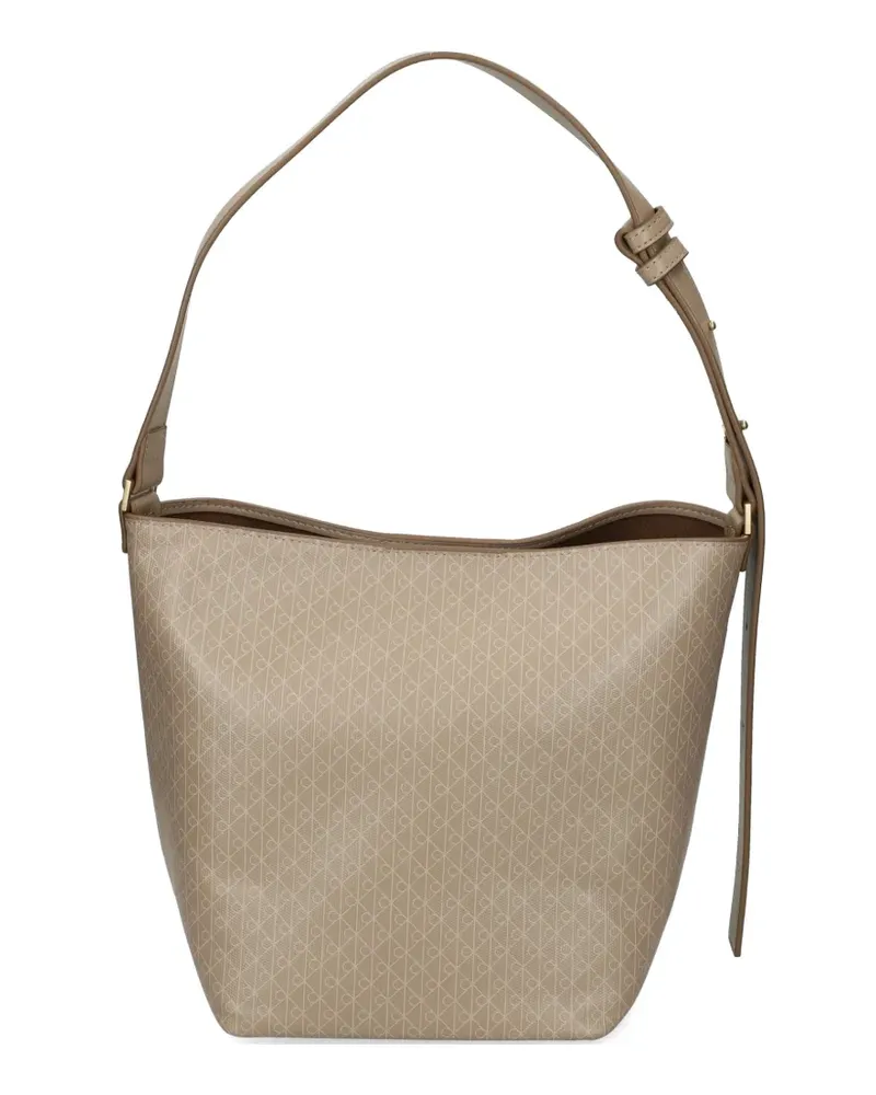 Calvin Klein all-over patterned shoulder bag - Nude Nude