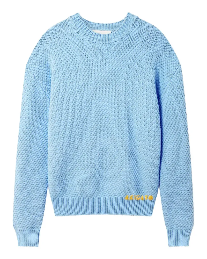Axel Arigato Strukturierter Block Pullover - Blau Blau