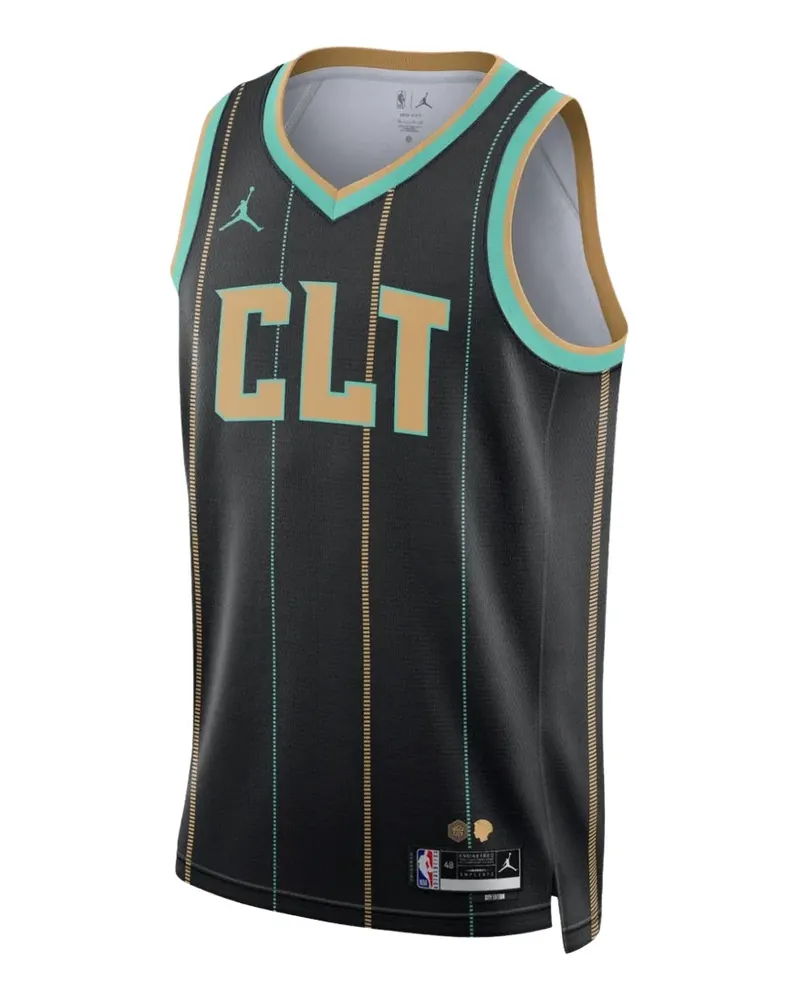 Nike Swingman Trikot mit Nadelstreifen - Schwarz Schwarz