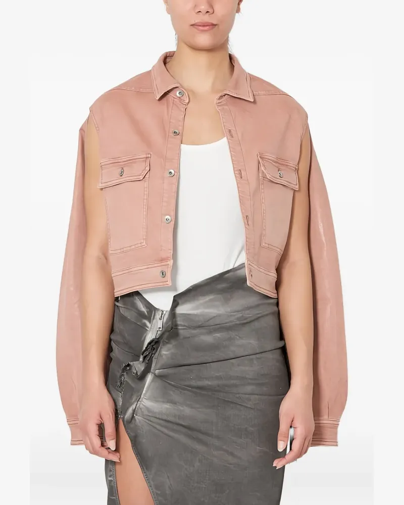 DRKSHDW by Rick Owens cut out-detail jacket - Rosa Rosa