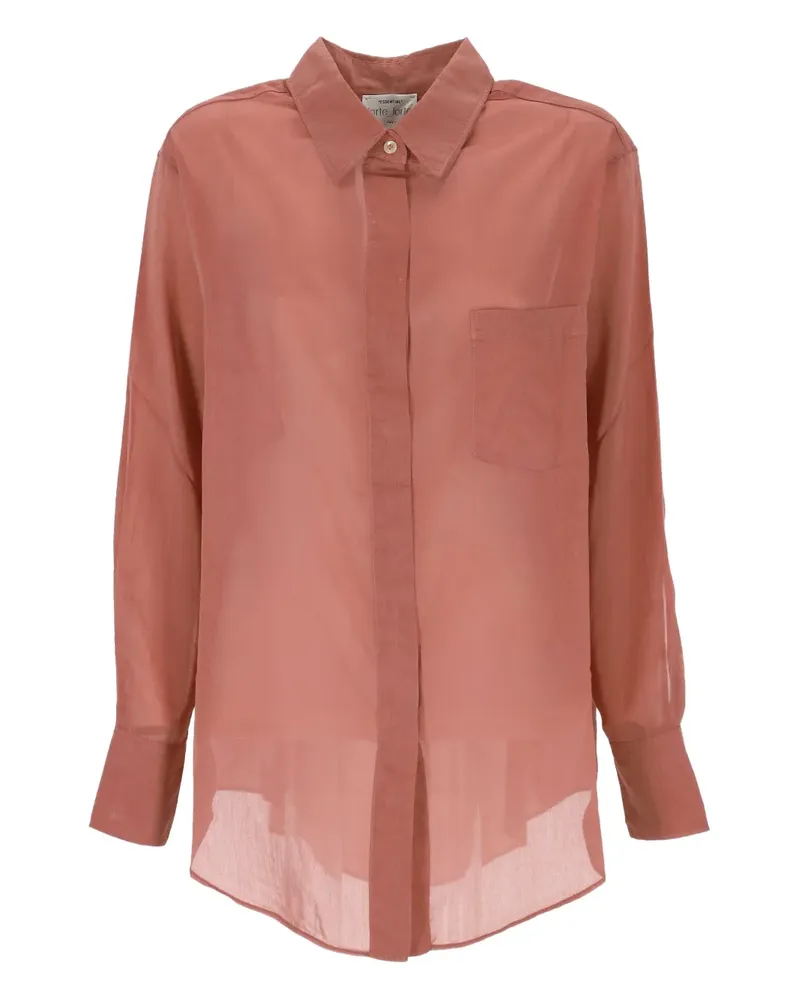 forte_forte Hemd mit Brusttasche - Orange Orange
