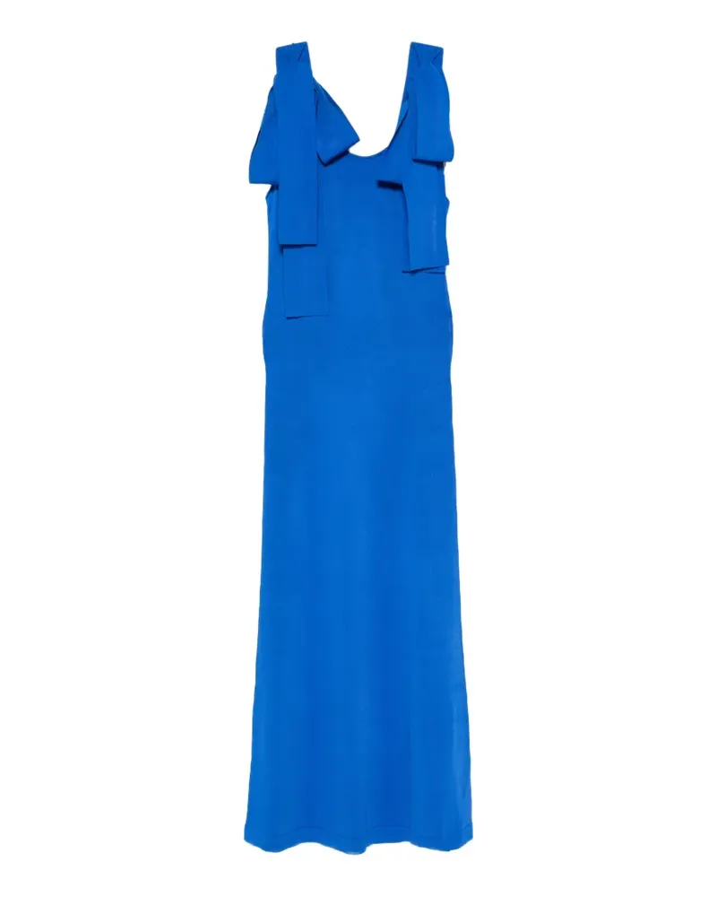 By Malene Birger Rückenfreies Meira Maxikleid mit Schleifendetail - Blau Blau