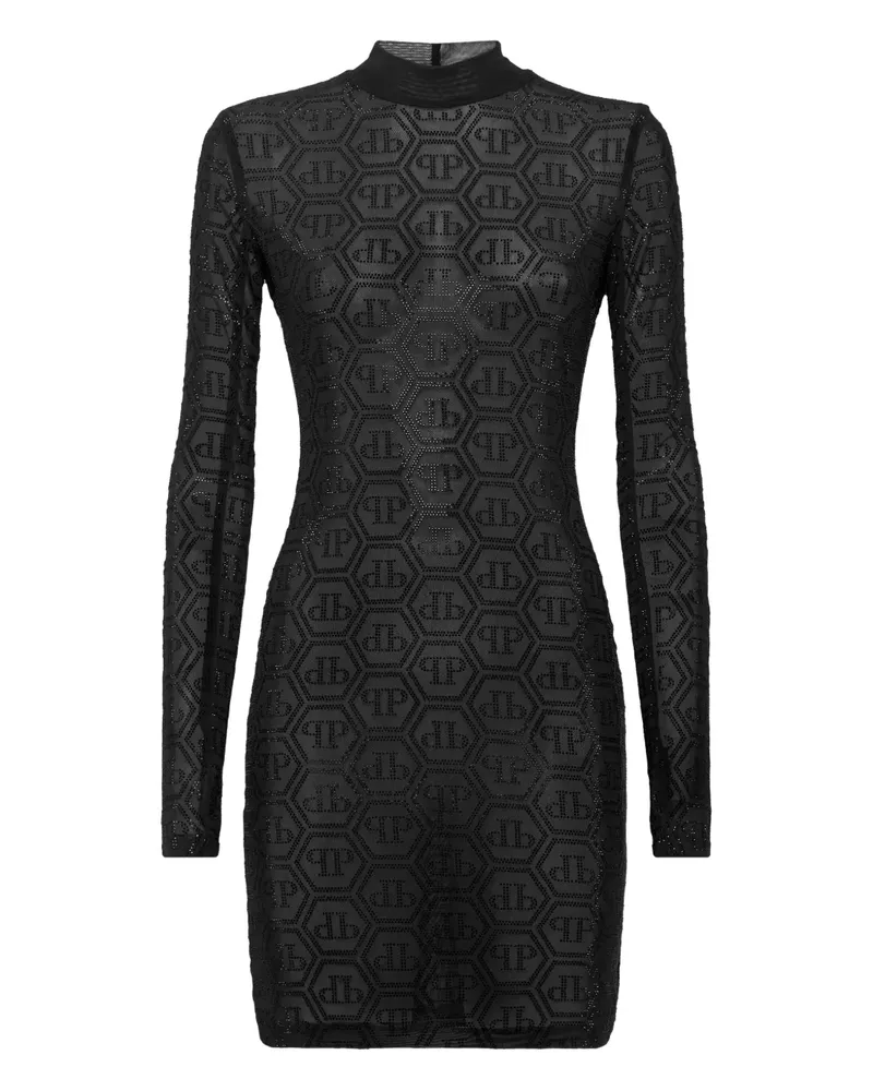 Philipp Plein Minikleid aus Tüll - Schwarz Schwarz