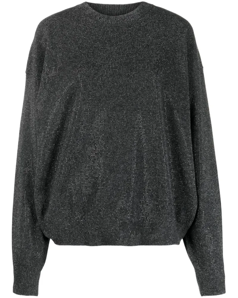 Alexander Wang Pullover mit Strass - Grau Grau