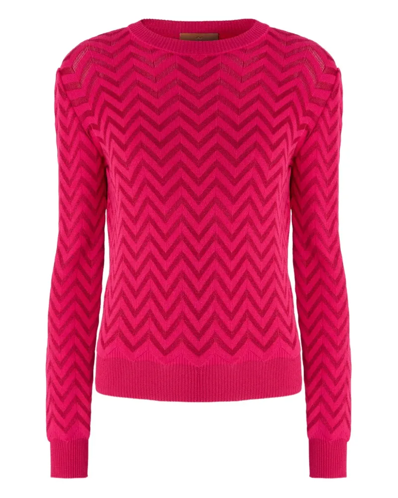 Missoni Pullover mit Zickzackmuster - Rosa Rosa