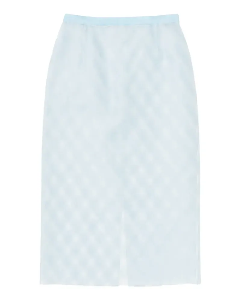 AURALEE silk midi skirt - Blau Blau