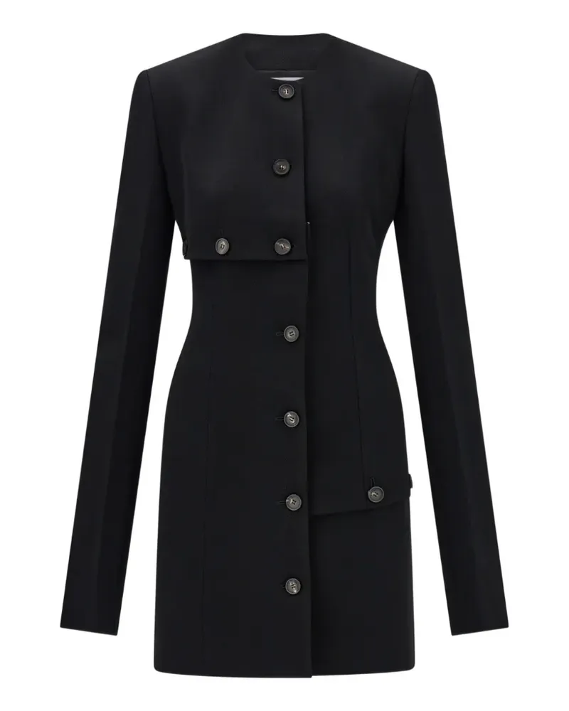 Ferragamo Minikleid mit Knöpfen - Schwarz Schwarz