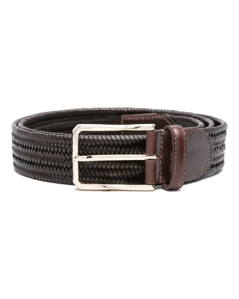 Canali Gewebter Gürtel - Braun Braun