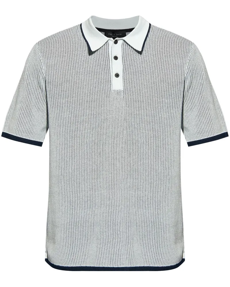 Rag & Bone Harvey Poloshirt Blau