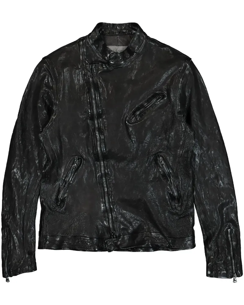 Yohji Yamamoto Backlash Double Riders Bikerjacke - Schwarz Schwarz