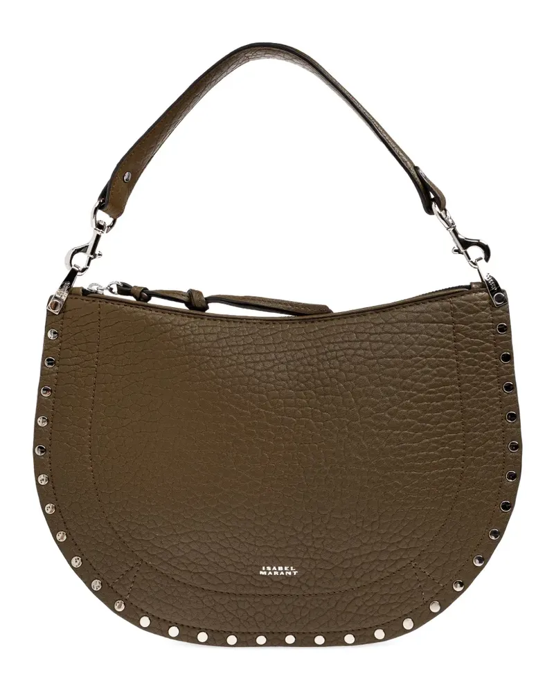 Isabel Marant Oskan studded shoulder bag - Grün Grün