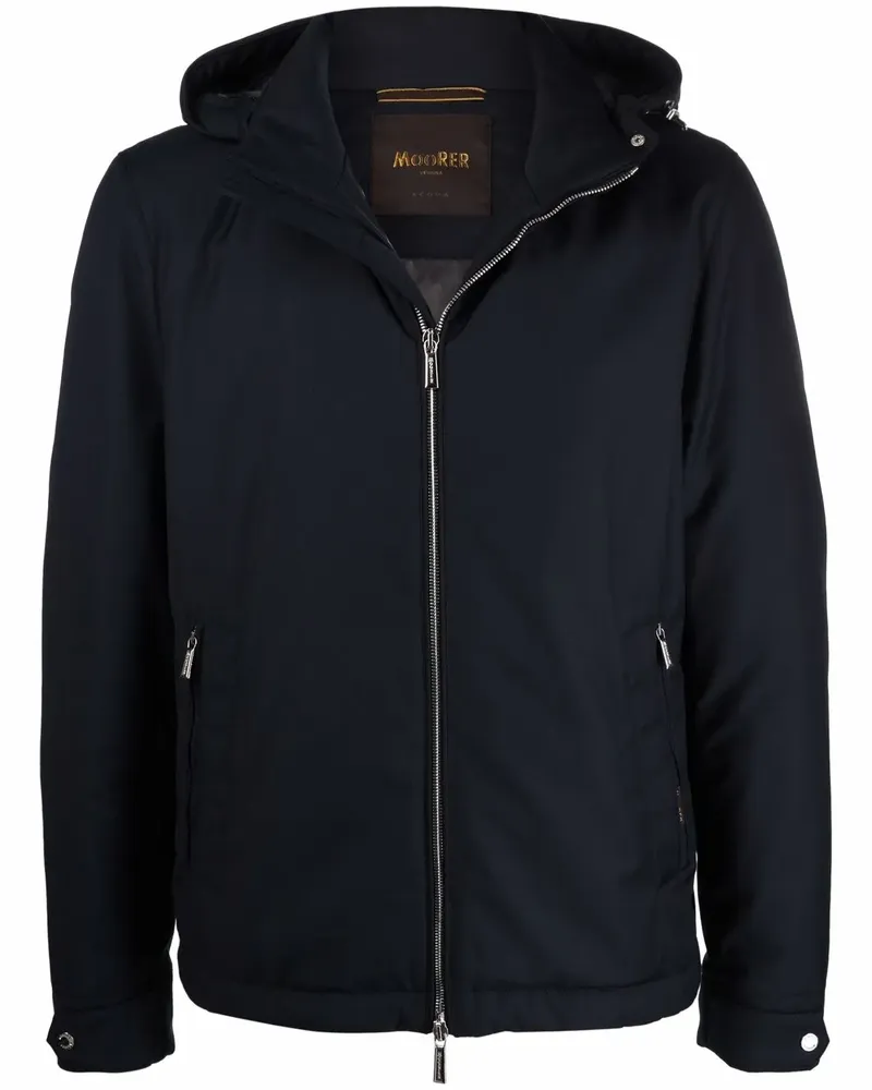 MOORER Regenjacke mit Reißverschluss - Blau Blau