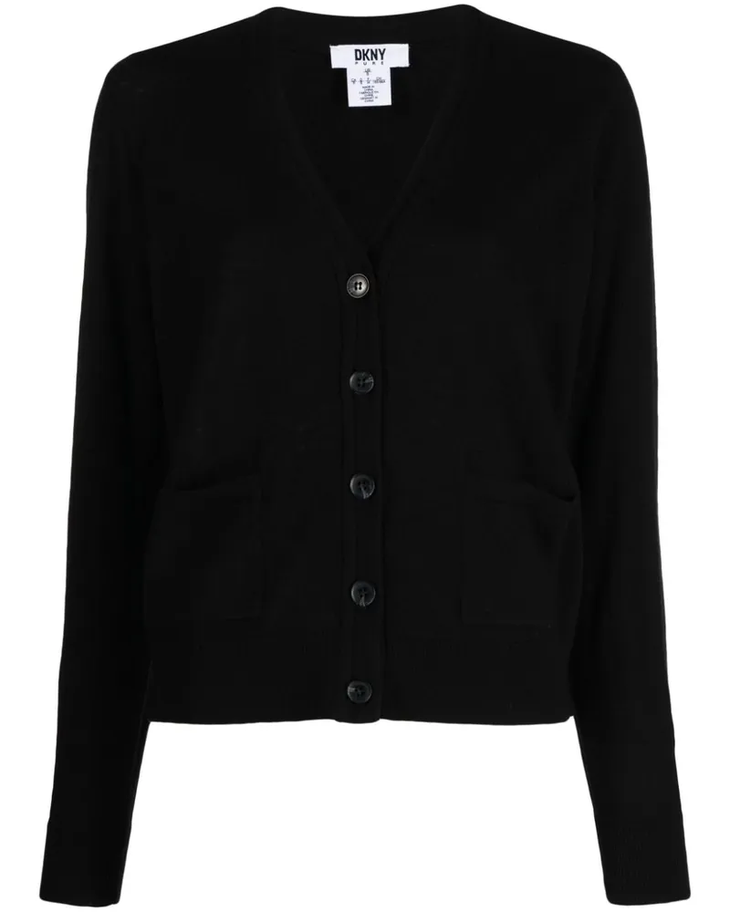 DKNY Cardigan mit langen Ärmeln Schwarz