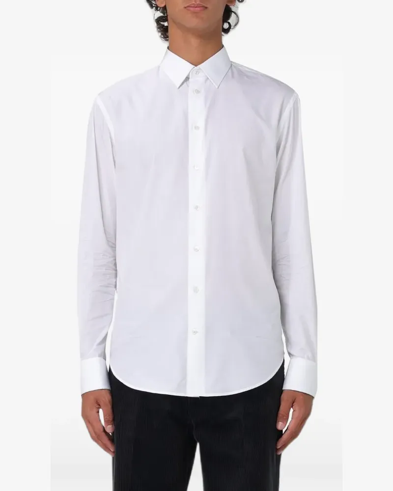 Emporio Armani Langärmeliges Hemd - Weiß Weiß