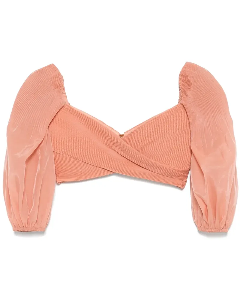 Zimmermann Bluse mit Falten - Orange Orange