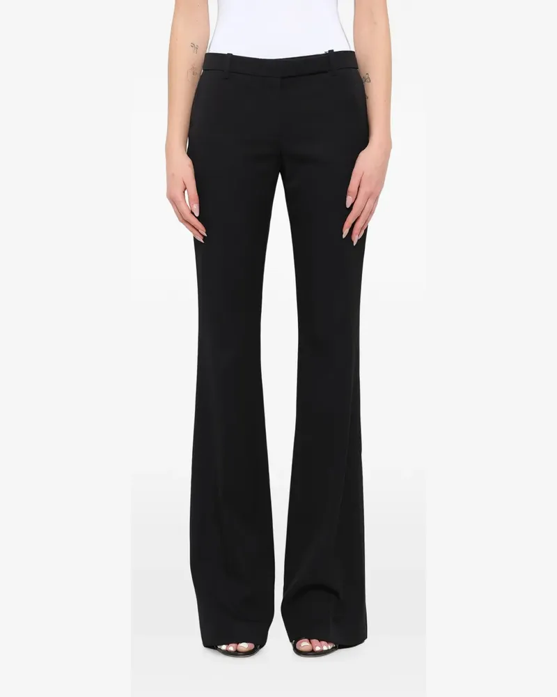 Alexander McQueen belt-loops flared trousers - Schwarz Schwarz