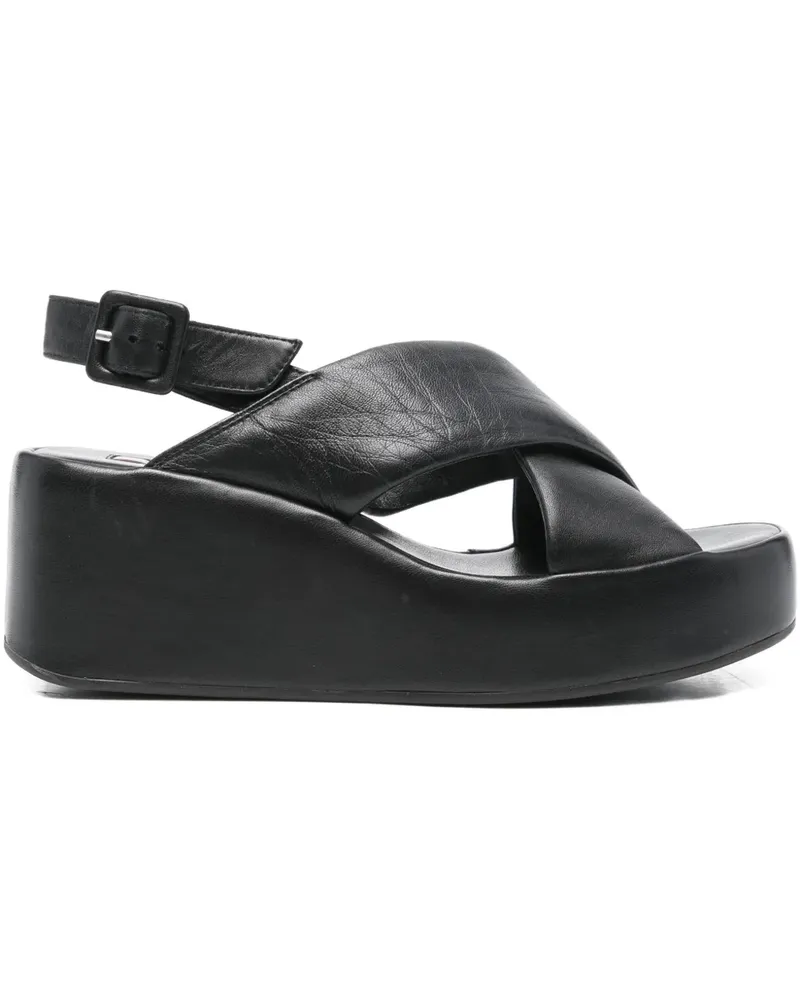 Högl 72mm criss-cross platform sandals - Schwarz Schwarz
