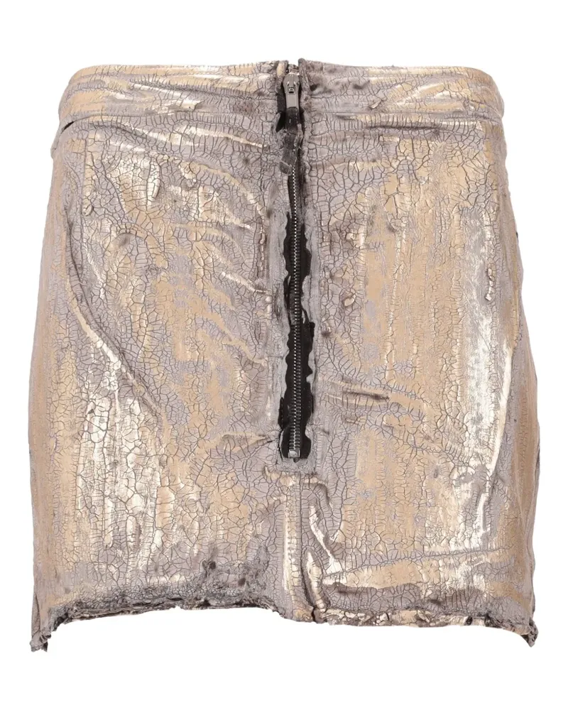 DRKSHDW by Rick Owens Minirock mit Reißverschluss - Gold Gold