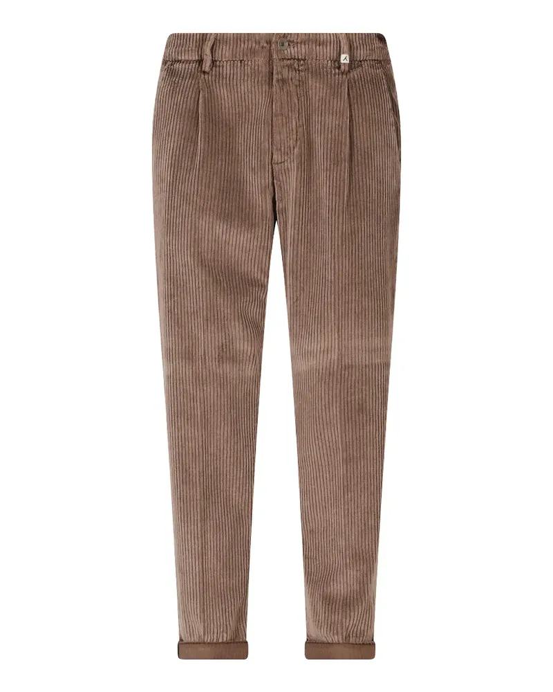 MYTHS Cordhose mit Falten - Braun Braun