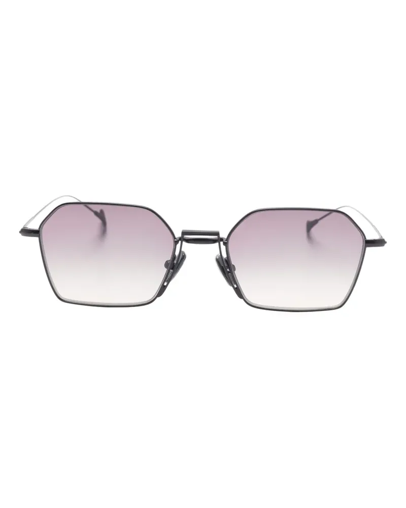 Eyepetizer Milano Sonnenbrille mit geometrischem Gestell - Schwarz Schwarz