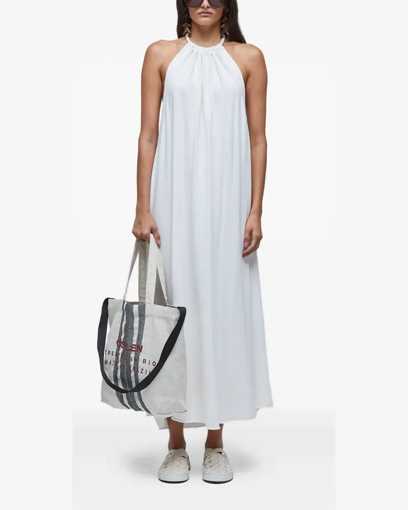 Osklen Rückenfreies Naked Back Midikleid - Nude Nude