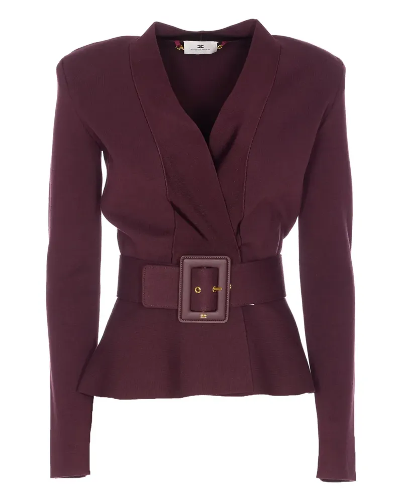 Elisabetta Franchi Doppelreihige Jacke - Rot Rot