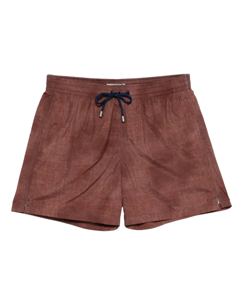 Canali Badeshorts mit Kordelzug - Braun Braun