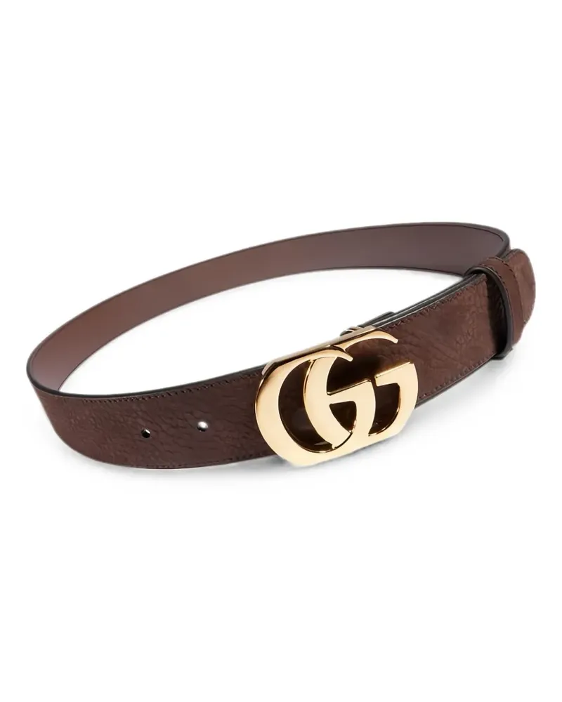 Gucci Cut GG Marmont leather belt - Braun Braun