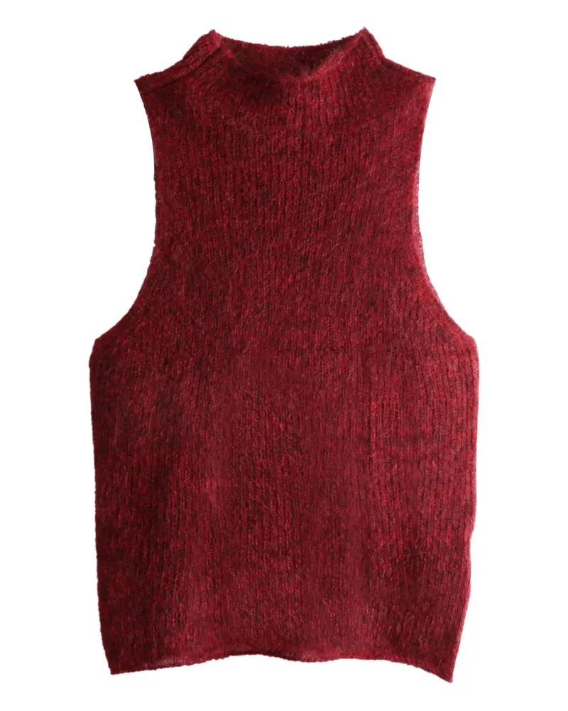 AMOMENTO Pullover mit Stehkragen - Rot Rot