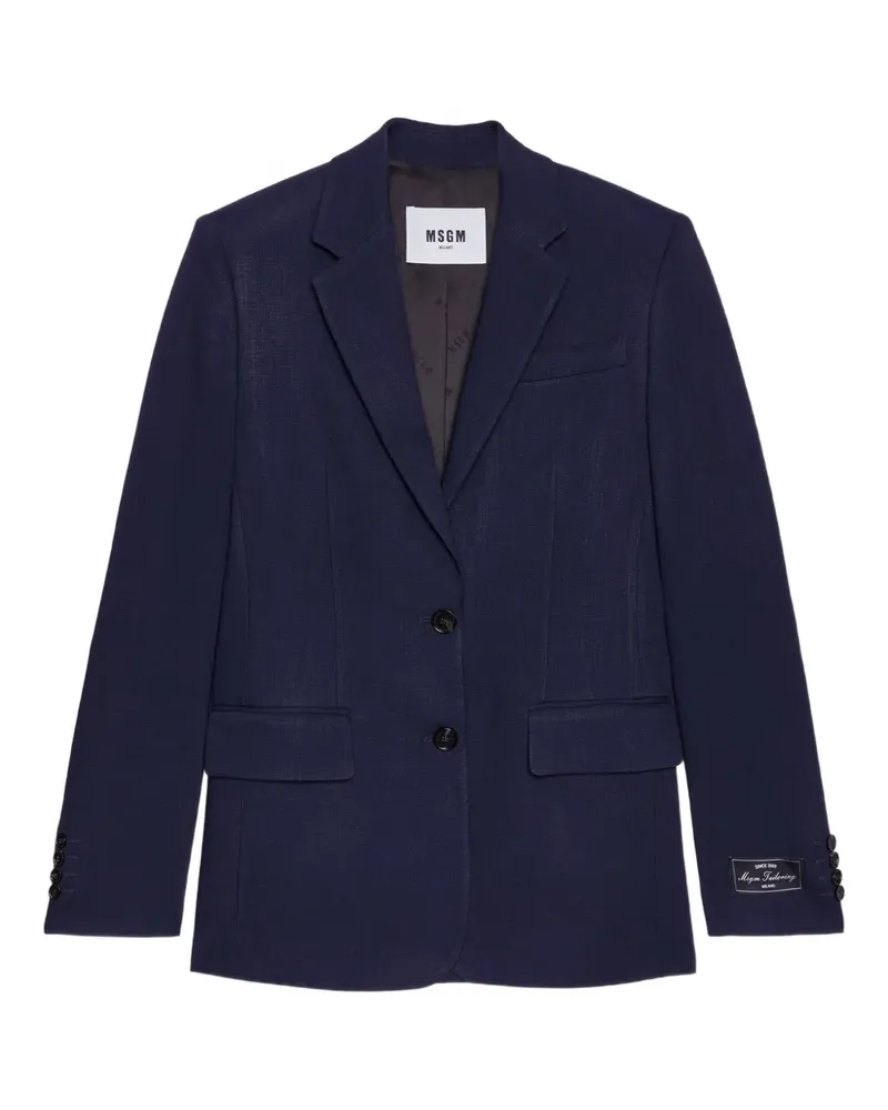 MSGM Einreihiges Sakko - Blau Blau