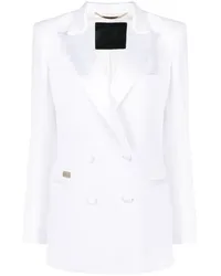 Philipp Plein Kastiger Blazer Weiß