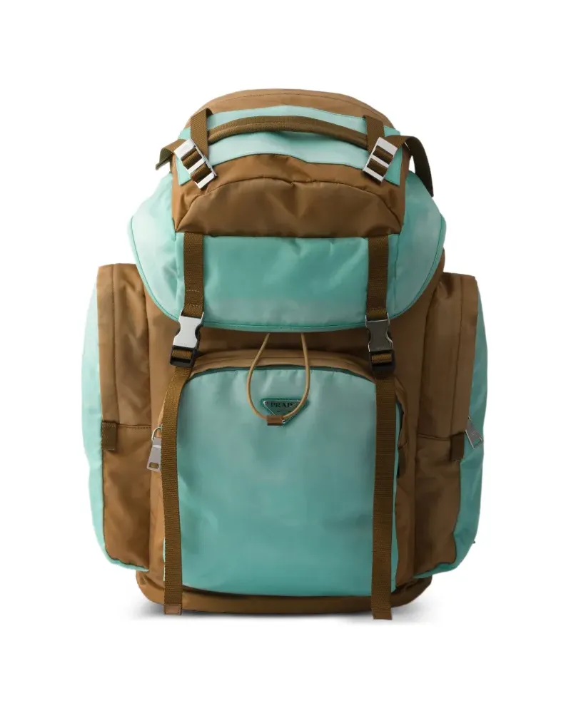 Prada Großer Re-Nylon Rucksack - Blau Blau