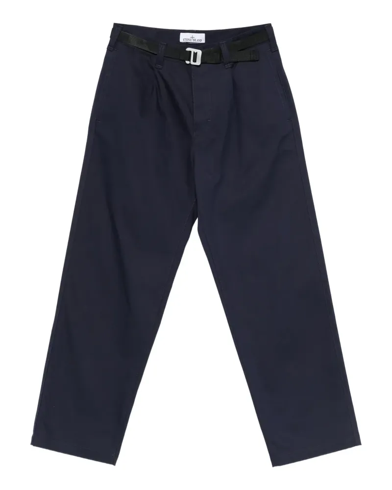 Stone Island Hose mit Gürtel - Blau Blau