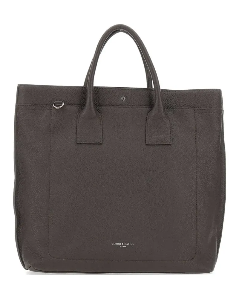 Gianni Chiarini Florence hammered leather tote bag - Braun Braun