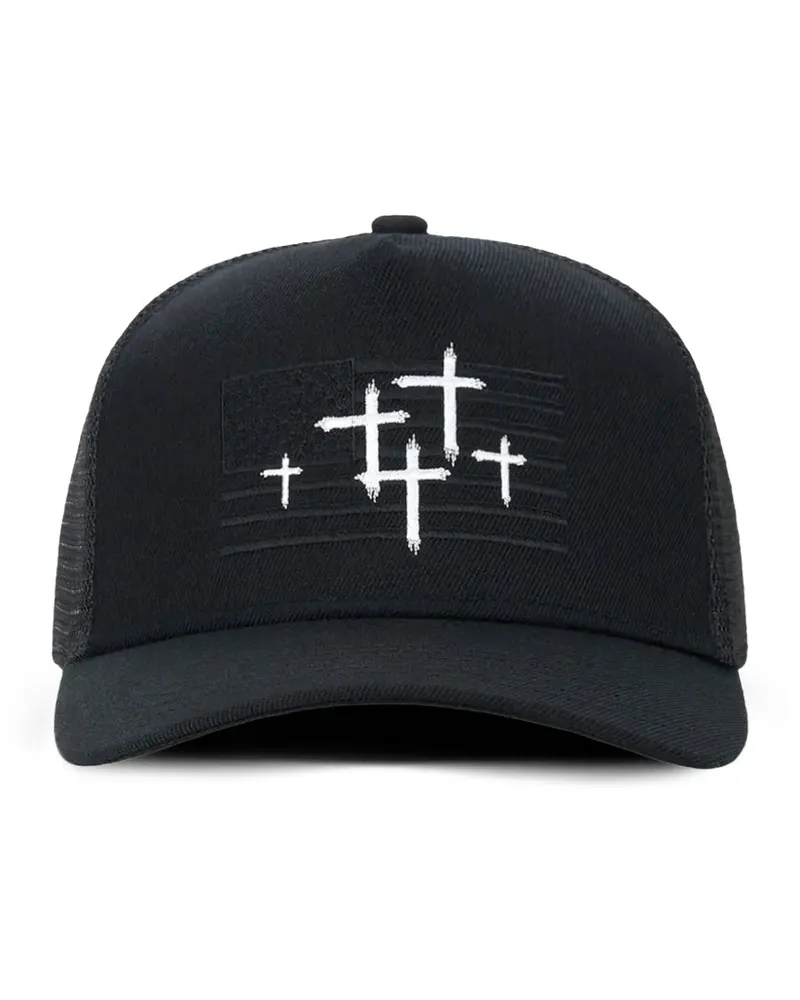 RTA Gideon embroidered baseball cap - Schwarz Schwarz