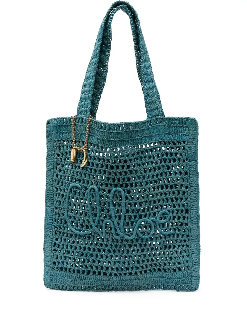 Chloé Summer Banana Tote Bag - Blau Blau