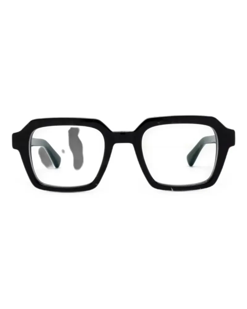 Mykita Brille mit geometrischem Gestell - Schwarz Schwarz