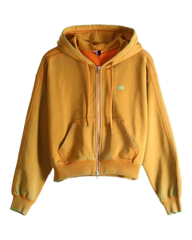 Diesel faded-effect zip-up hoodie - Braun Braun