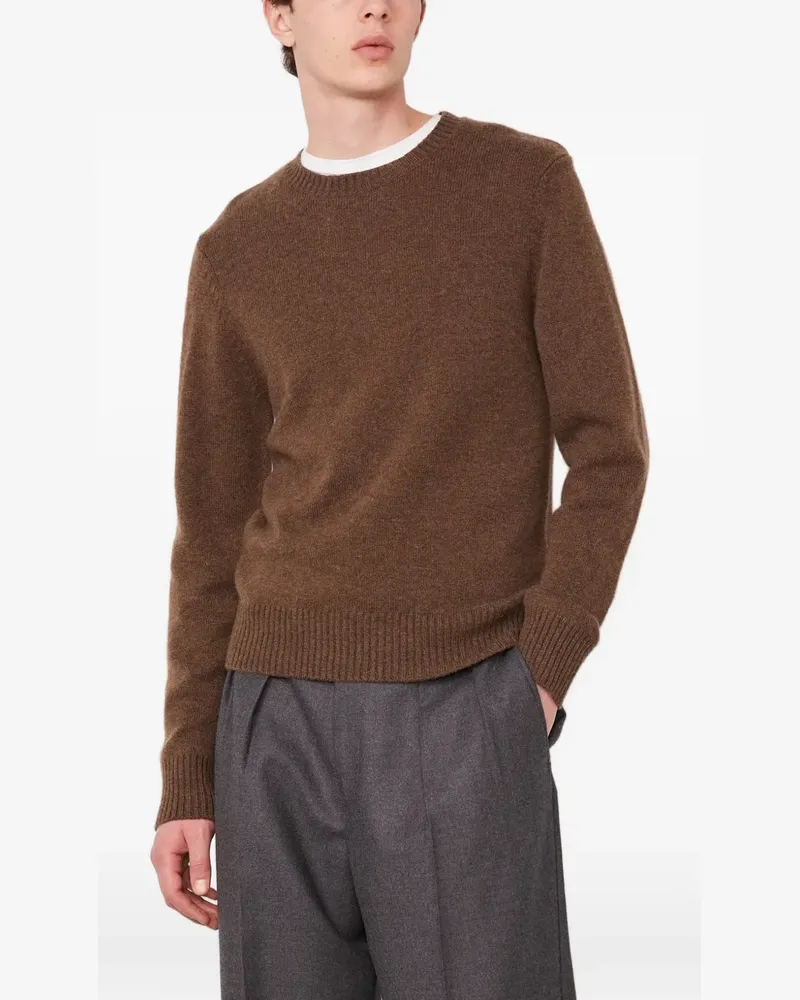 Officine Generale Riley crew-neck wool sweater - Braun Braun