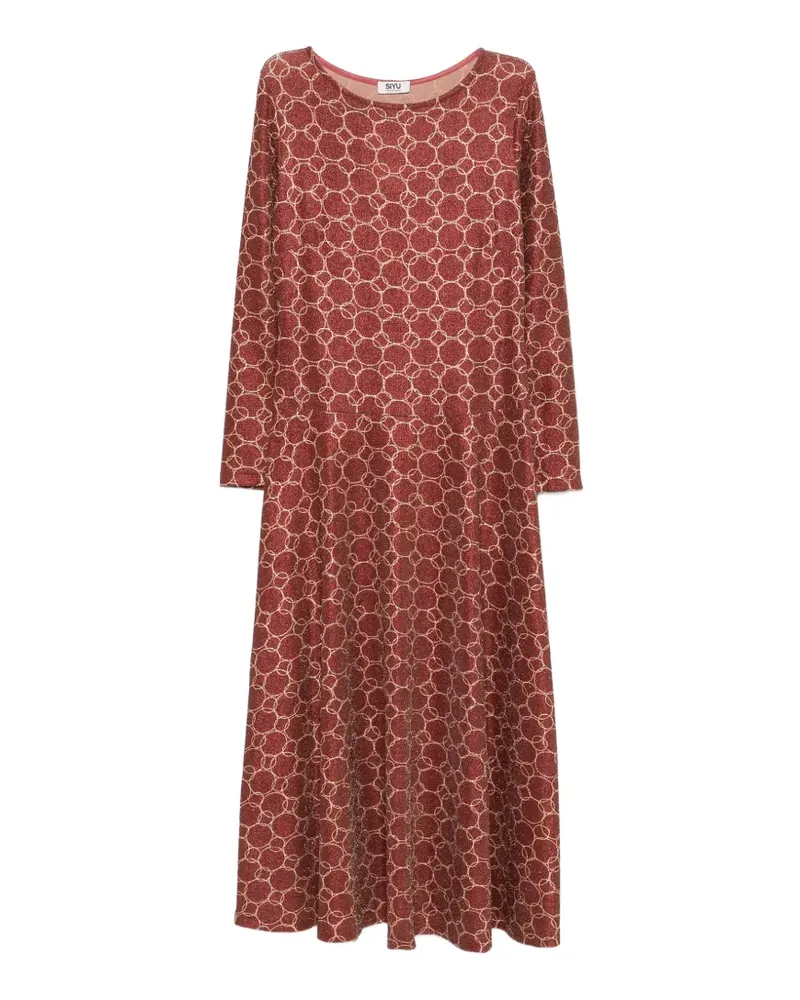 SIYU long-sleeve midi dress - Rot Rot