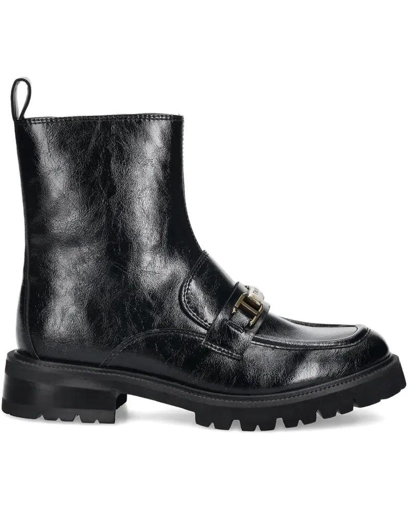 Twin-Set Stiefel mit Schnalle - Schwarz Schwarz
