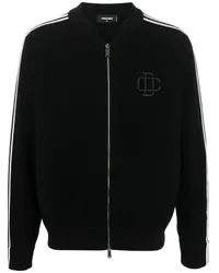 Dsquared2 Cardigan mit Logo-Stickerei Schwarz