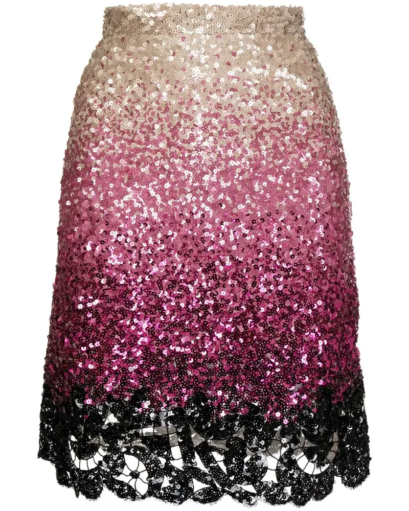 Ermanno Scervino Minikleid mit Farbverlauf - Rosa Rosa