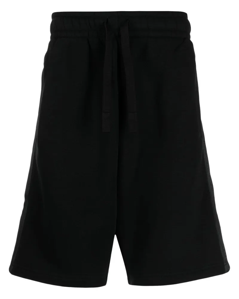 Palm Angels Joggingshorts mit Logo-Streifen - Schwarz Schwarz