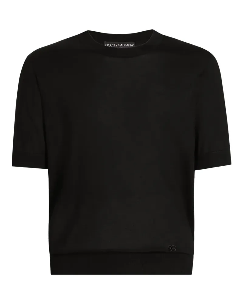 Dolce & Gabbana Klassisches T-Shirt - Schwarz Schwarz
